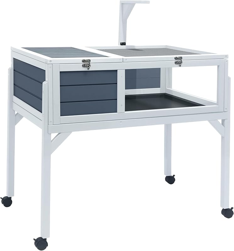 RUNSHED Tortoise Habitat Enclosure Terrarium Adjustable